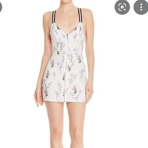 Luz fitted dress in Ivory floral